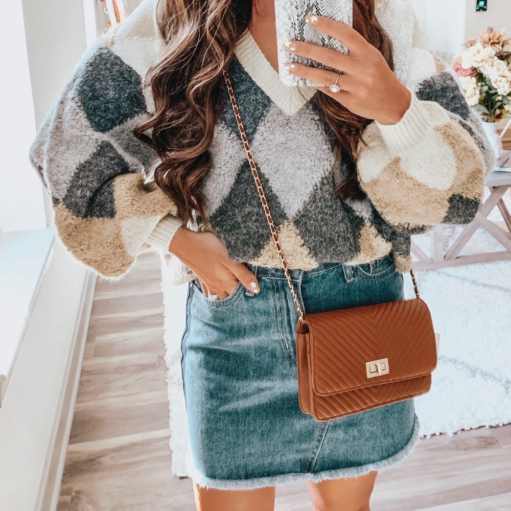 Just black denim mini skirt xs